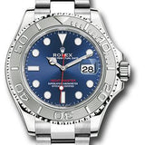 Rolex Steel and Platinum Yacht-Master 40 Watch - Blue Dial - 3235 Movement - 126622 blu