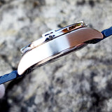Breitling Super Chronomat B01 44 Watch - Stainless Steel - Blue Dial - Blue Rubber Strap - Folding Buckle - AB0136161C1S1