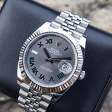 Rolex Datejust Wimbledon Fluted Bezel Jubilee 41mm 2024 126334 WARRANTY (2)