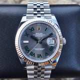Rolex Datejust Wimbledon Fluted Bezel Jubilee 41mm 2024 126334 WARRANTY (2)