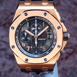 Audemars Piguet Royal Oak Offshore Chronograph Ginza Limited 100 26180OR.OO.D101CR.01 44mm Rose Gold Black Dial WARRANTY