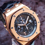 Audemars Piguet Royal Oak Offshore Chronograph Ginza Limited 100 26180OR.OO.D101CR.01 44mm Rose Gold Black Dial WARRANTY