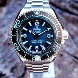 Omega Seamaster Ultra Deep Planet Ocean 6000M 215.30.46.21.03.002 45.5mm Summer Blue Dial Full Set WARRANTY