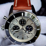 Breitling Superocean Heritage II Chronograph B01 AB0162121G1S1  44mm Silver Dial Full Set WARRANTY