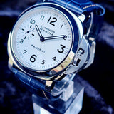 Panerai Luminor Marina PAM00113 PAM113 44mm White Dial Full Set WARRANTY