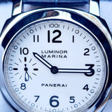 Panerai Luminor Marina PAM00113 PAM113 44mm White Dial Full Set WARRANTY