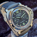 Panerai Luminor 1950 Flyback PAM00212 44mm Black Dial Full Set WARRANTY
