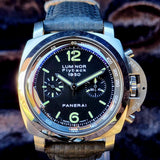 Panerai Luminor 1950 Flyback PAM00212 44mm Black Dial Full Set WARRANTY
