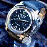 Panerai Luminor 1950 Flyback PAM00212 44mm Black Dial Full Set WARRANTY