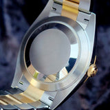 Rolex Datejust Smooth Bezel Steel/Yellow Gold Gold Motif Dial Oyster Bracelet 126303 41mm Gold Dial Full Set WARRANTY