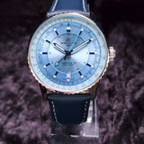 Breitling Navitimer Automatic GMT 41 A32310171C1P1 41mm Ice Blue Dial Full Set WARRANTY