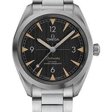 Omega Seamaster Railmaster Omega Co-Axial Master Chronometer Watch - 40 mm Steel Case - Vertically Brushed Black Dial - 220.10.40.20.01.001
