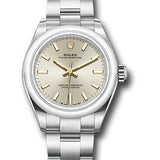 Rolex Oyster Perpetual 28 Watch - Domed Bezel - Silver Index Dial - Oyster Bracelet - 2020 Release - 276200 sio