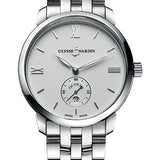 Ulysse Nardin Classico Manufacture 40 mm - Steel Case - White Dial - Steel Bracelet