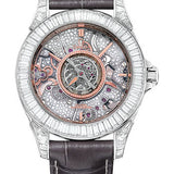 Omega De Ville Tourbillon Co-Axial Limited Edition - 38.7 mm Platinum Case - Sapphire Dial - Grey Leather Strap Limited Edition of 3 - 513.98.39.21.56.001