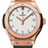 Hublot Classic Fusion King Gold Opalin Pave Watch-582.OX.2610.RX.1704