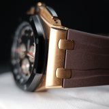 Audemars Piguet Royal Oak Offshore Chronograph Black Rose Gold Black Ceramic 26401RO.OO.A002CA.01 44mm Black/White Dial  Full Set WARRANTY