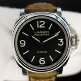 Panerai Luminor Base 8 Days PAM00560 PAM560 44MM Black Dial Full Set WARRANTY