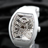 Franck Muller Vanguard Seven Days V45 S6 SQT TT BC BC SPE 45mm Titanium Skeleton Dial Full Set WARRANTY