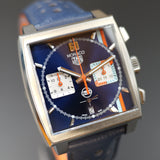Tag Heuer Monaco Gulf CBL2115.FC6494 39MM Blue Dial Full Set WARRANTY