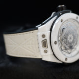 Hublot Big Bang Sang Bleu 415.HX.2027.VR.MXM19 45MM White Ceramic Steel Dial Full Set WARRANTY