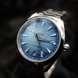 Omega Summer Blue Aqua Terra Seamaster 220.10.41.21.03.005 41MM Steel Blue Dial Full Set WARRANTY