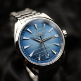 Omega Summer Blue Aqua Terra Seamaster 220.10.41.21.03.005 41MM Steel Blue Dial Full Set WARRANTY