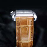 Cartier Tank Americaine Chronograph 2312 26MM x 45MM White Gold While Dial Full Set WARRANTY