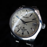 Grand Seiko Spring Drive GMT SBGE005 41MM Steel Silver Dial Full Set WARRANTY