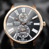 Ulysse Nardin Marine Torpilleur Rose Gold 1182-310-3/42 42mm Black Dial WARRANTY