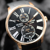 Ulysse Nardin Marine Torpilleur Rose Gold 1182-310-3/42 42mm Black Dial WARRANTY