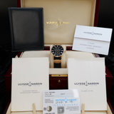 Ulysse Nardin Marine Torpilleur Rose Gold 1182-310-3/42 42mm Black Dial WARRANTY