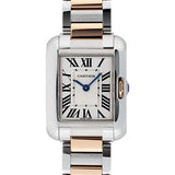 Cartier Tank Anglaise Watch - Small Steel And Pink Gold Case - W5310036