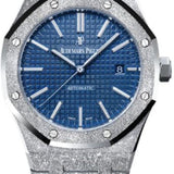 Audemars Piguet Royal Oak Frosted Gold 41mm Blue Index White Gold Automatic - 15410BC.GG.1224BC.01