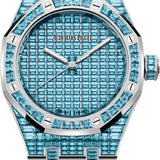 Audemars Piguet Royal Oak Selfwinding Blue Topaz 37mm "50th Anniversary" White Gold Blue Dial | 15554BC.TO.1274BC.01