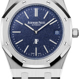 Audemars Piguet Royal Oak "Jumbo" 39mm Extra-Thin White Gold Grainy Blue Dial - 16202BC.OO.1240BC.02