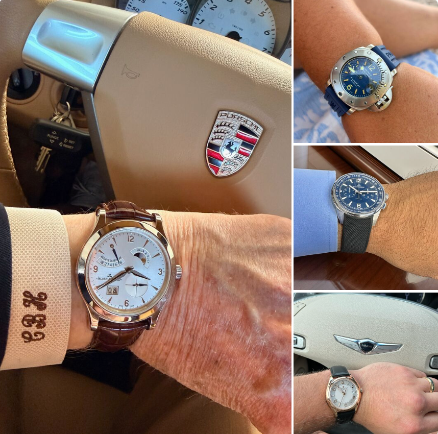 There comes a point in life where every man stops sending cute photos of his kids to friends and starts sending wrist shots of his new timepieces.