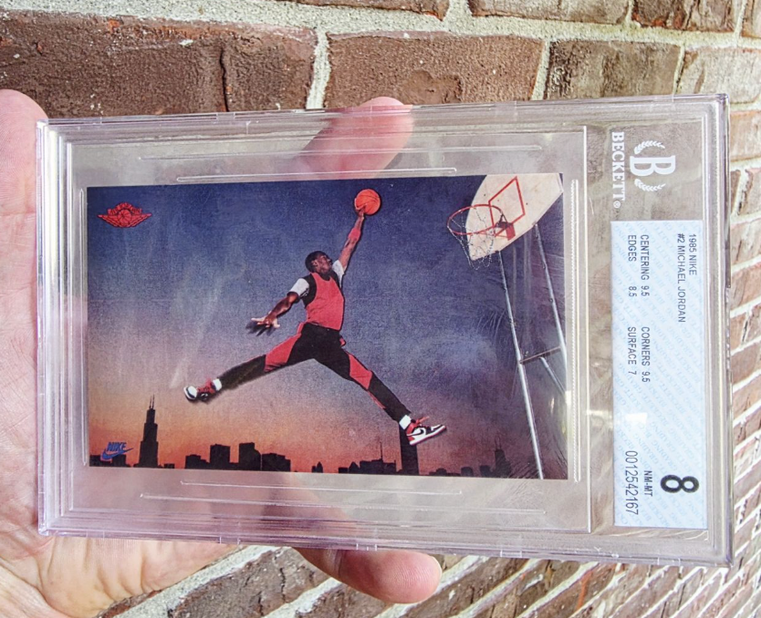 Michael Jordan's "Jumpman" logo is on nearly every jersey. This is the photo that started it all.