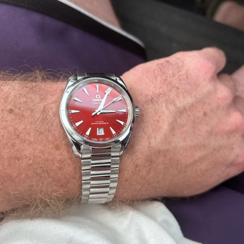 He's expecting his first daughter. So he bought the watch.