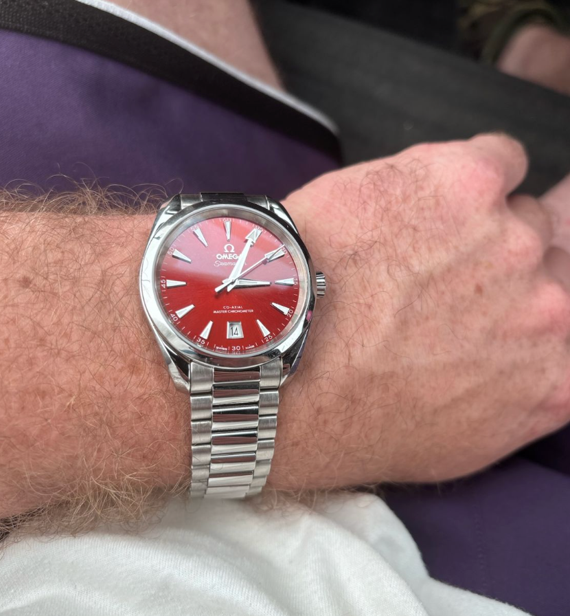 He's expecting his first daughter. So he bought the watch.