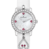 Blancpain Ladybird Ultraplate Hearts White Gold Diamond Ostrich Ladies Watch - 0063 1997 58A