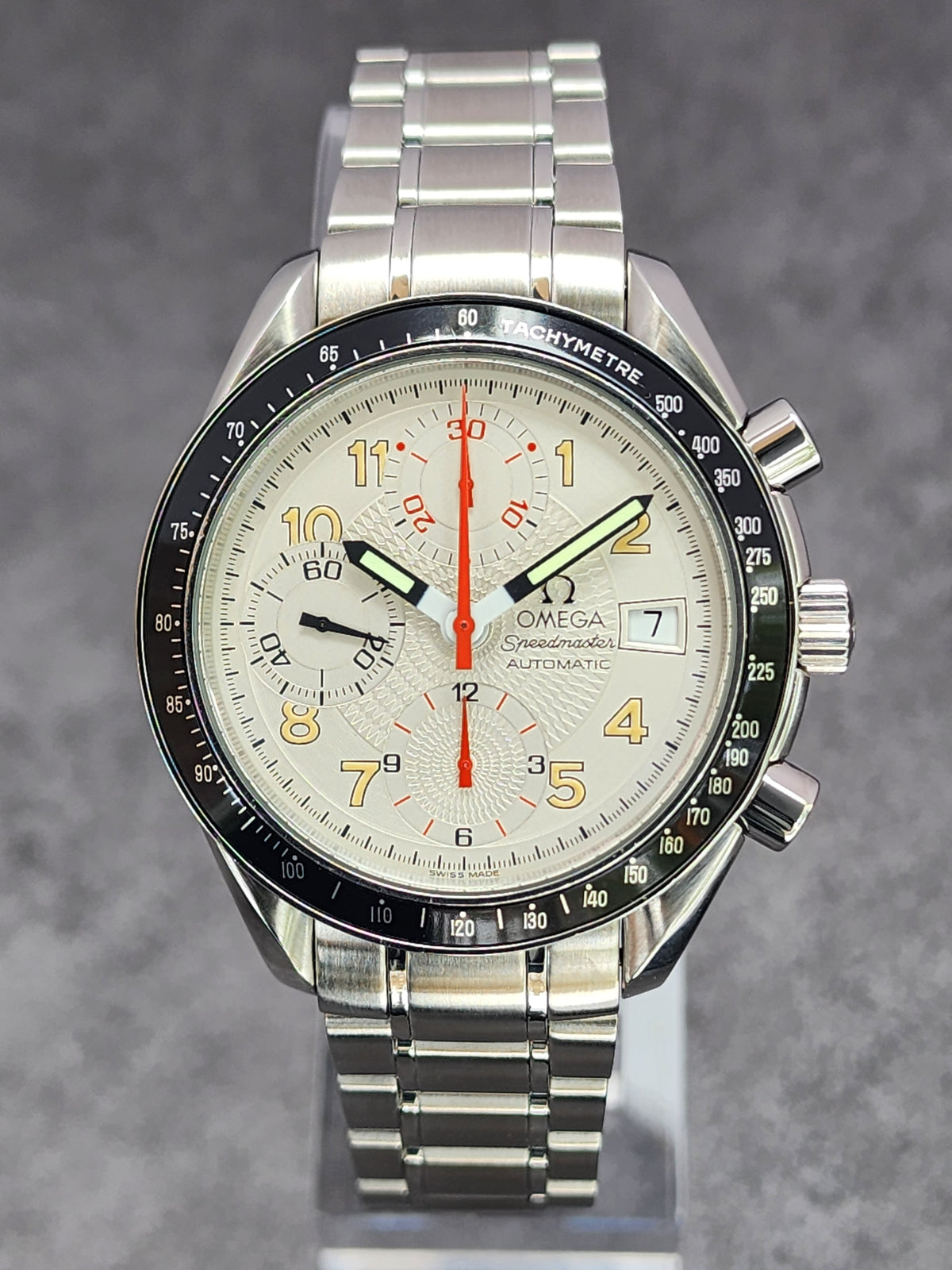 OMEGA Speedmaster Mark 40 3513.33 39mm White Dial Full Set  display picture 1