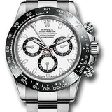 Rolex Steel Cosmograph Daytona 40 Watch - White Panda Index Dial - 116500LN w