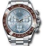 Rolex 950 Platinum Cosmograph Daytona 40 Watch - Ice Blue Diamond Dial - 116506 id