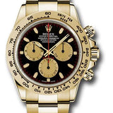 Rolex Yellow Gold Cosmograph Daytona 40 Watch - Black And Champagne Index Dial - 116508 bkchi