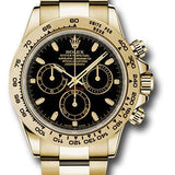 Rolex Yellow Gold Cosmograph Daytona 40 Watch - Black Index Dial - 116508 bki