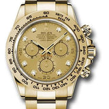 Rolex Yellow Gold Cosmograph Daytona 40 Watch - Champagne Diamond Dial - 116508 chd