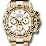 Rolex Yellow Gold Cosmograph Daytona 40 Watch - White Index Dial - 116508 wi