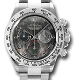 Rolex White Gold Cosmograph Daytona 40 Watch - Dark Mother-Of-Pearl Roman Dial - 116509 dkmr