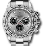 Rolex White Gold Cosmograph Daytona 40 Watch - Steel And Black Index Dial - 116509 stbk